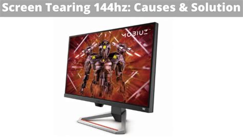 screen tearing on 144hz monitor